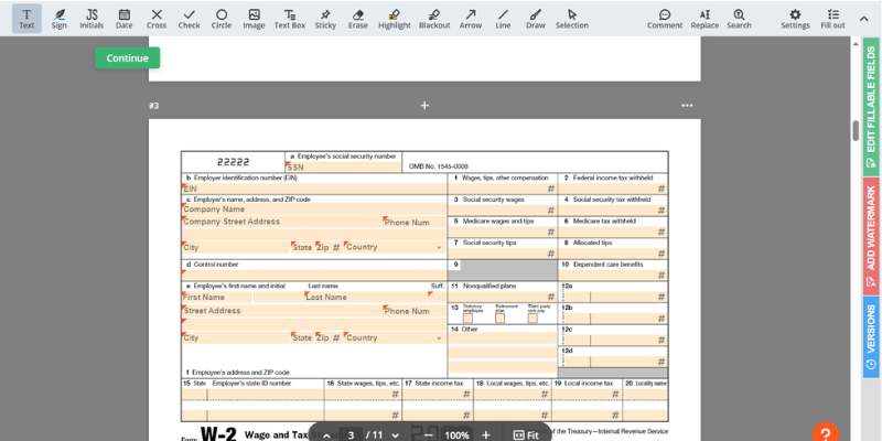 W-2 Screnshot 3